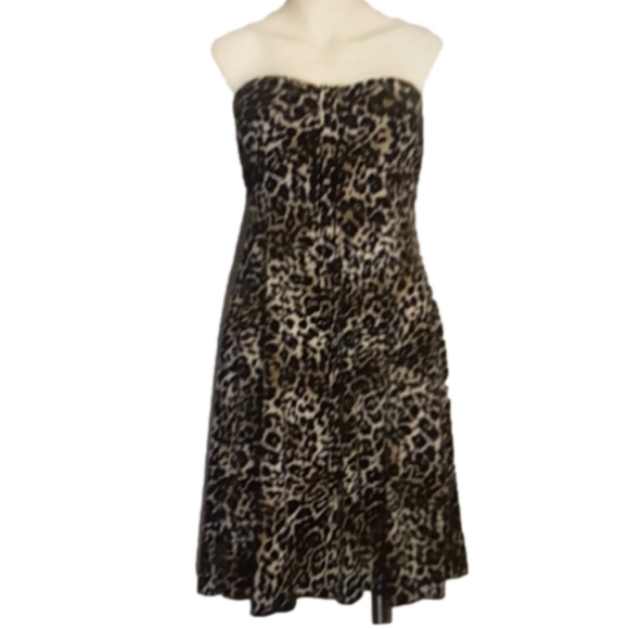 My Michelle Dresses & Skirts - My Michelle Strapless Leopard Print Dress Size Large